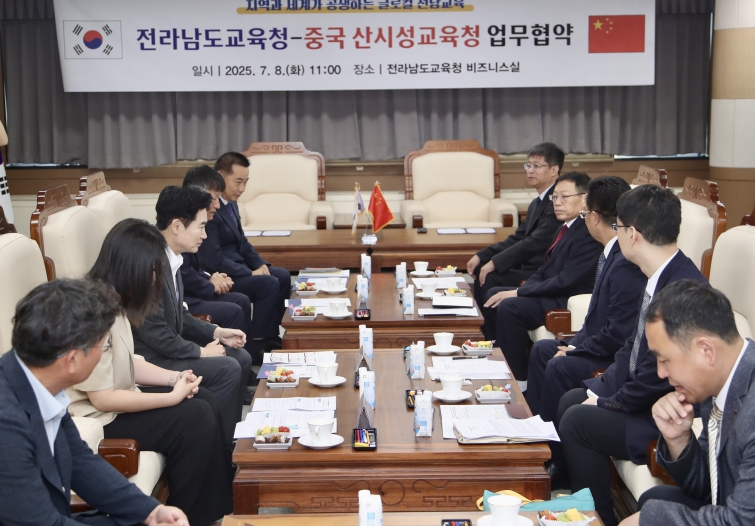 전남교육청-중국 산시성교육청, 5년 협력 성과 이어 교육교류 ‘강화’