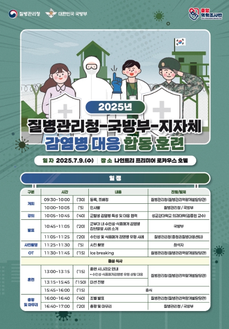 건강한 나라지킴이! 질병청, 국방부, 지자체가 감염병 훈련으로 뭉친다