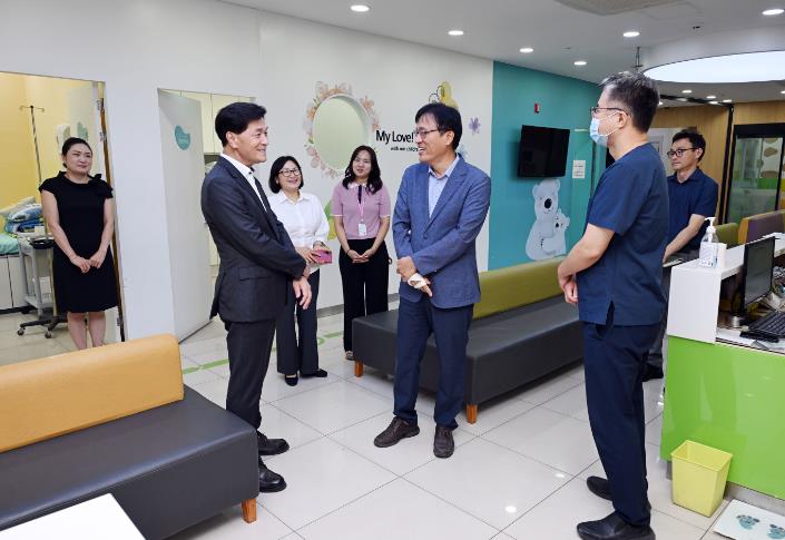 안병구 밀양시장, 달빛어린이병원 운영 현황 점검 
