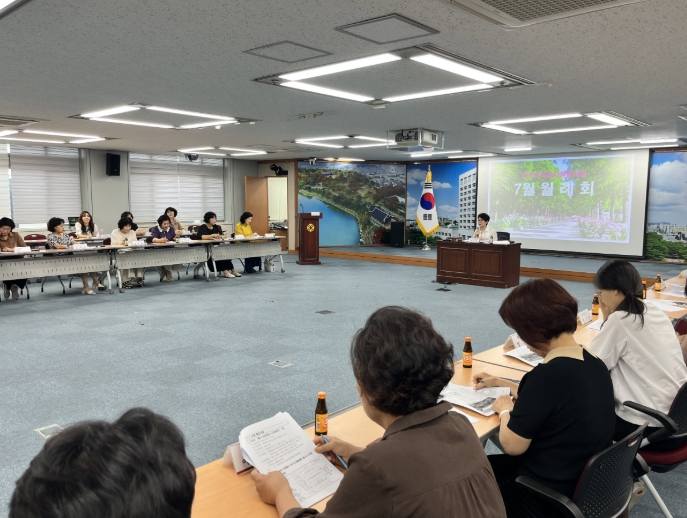 “봉사로 꽃피는 진주” 진주시여성자원봉사대, 7월 월례회 개최