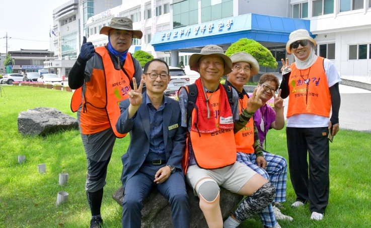 "왼발 하나로 희망을 걷는다" 이범식 박사, 순창군 도착