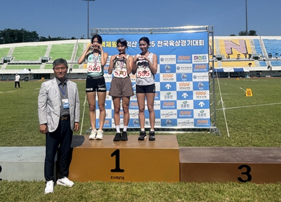 청주시청 육상부, 백제왕도 익산 2025 전국대회서 메달 2개 획득