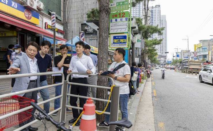 강북구의회 노윤상 의원, 지역구 교통사고 현장 방문 및 재발 방지 대책 논의