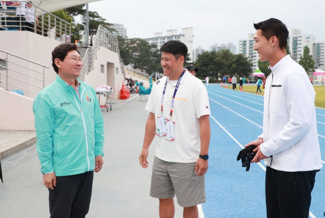 이상일 용인특례시장, 우상혁 선수 모나코 다이아몬드리그 우승 축하