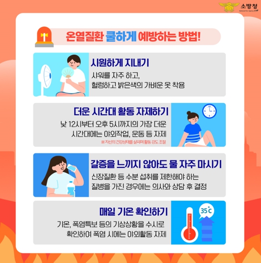 홍성소방서, 여름철 온열질환 주의 당부