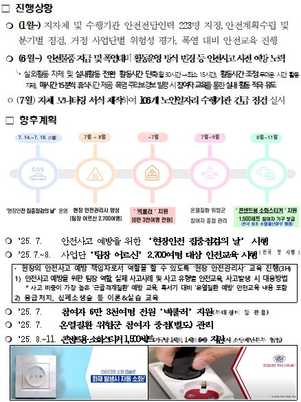 부산시, 노인일자리 참여자 현장부터 집까지 지키는 폭염 대응 '이중 안전방패' 가동