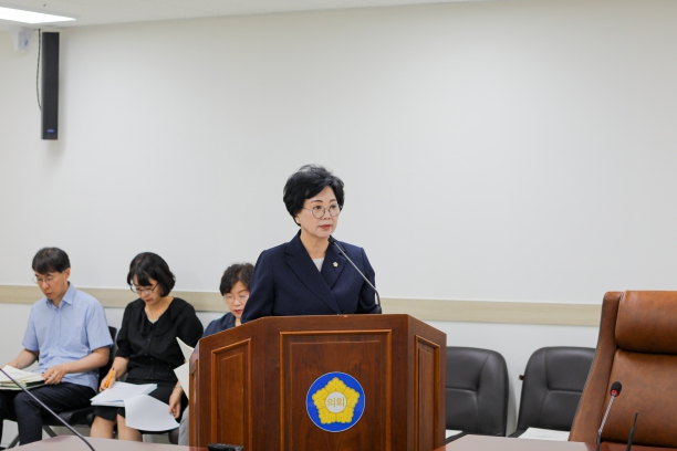 동구의회 김현숙 의원 가로수 조성 및 관리 조례안 상임위 통과