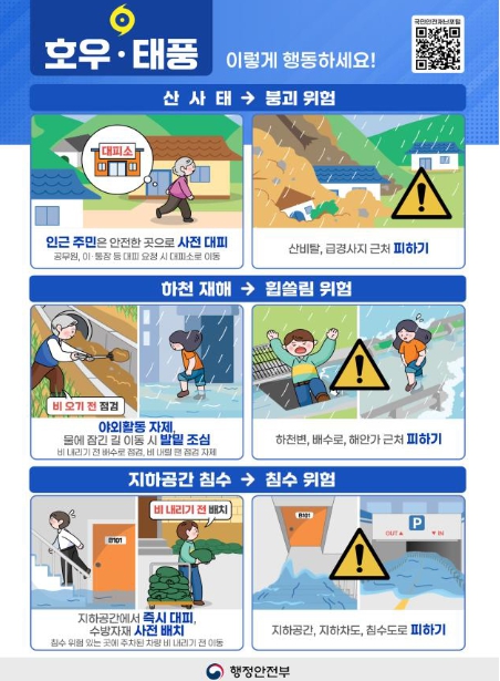 행정안전부, 연이은 집중호우 대비, 수해 방지 대책 긴급점검