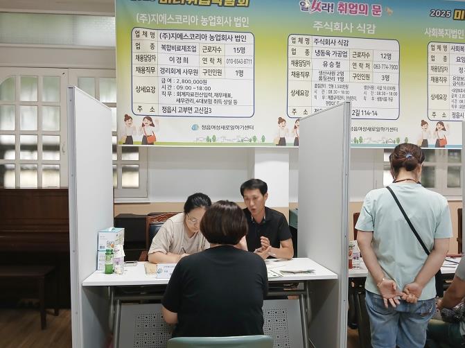 정읍여성새로일하기센터, ‘열女라! 취업의 문’ 미니취업박람회 개최