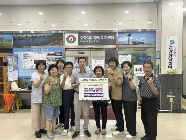 구리시 수택3동 지역사회보장협의체, 치킨 쿠폰 전달