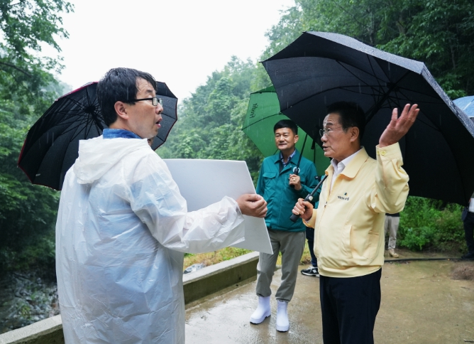 영천시, 지역 주민과 함께 산사태취약지역 긴급 점검