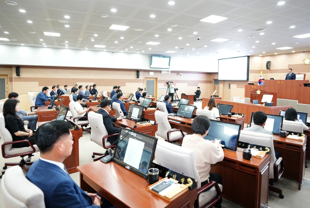 아산시의회 집중호우에 따라 2일차(2025.7.17) 업무보고 청취 서면으로 대체