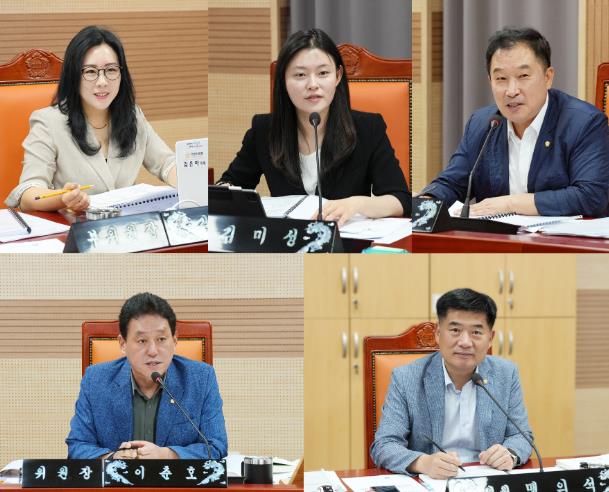 아산시의회 문화복지환경위원회, 주요업무 추진상황 보고 청취

