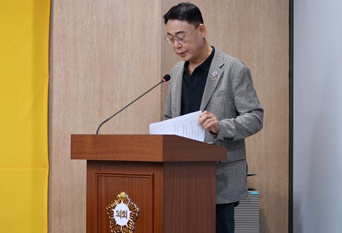 광주광역시 서구의회 오광록 의원 ‘서구 화재피해주민 지원에 관한 조례 ’ 제정