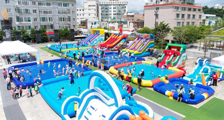 통영시 아이들 웃음으로 가득한 통영‘펀펀(FunFun) 물놀이’행사 성료
