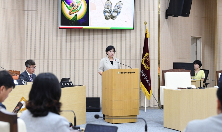 한윤희 광산구의원, 노동의 가치를 예술로…‘노동미술제’ 제안