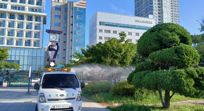 목포시, 감염병 예방 집중 방역소독 실시
