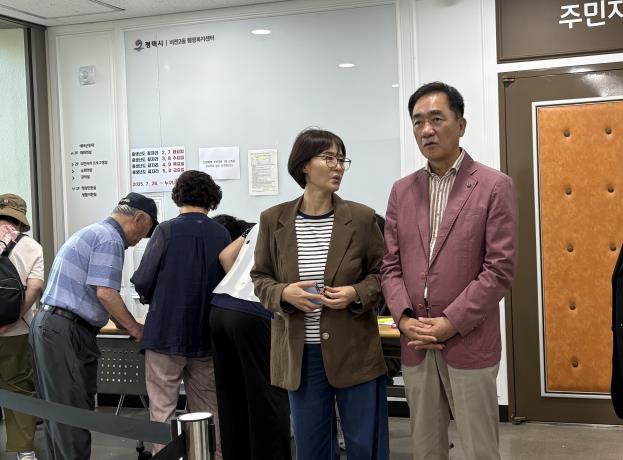 정장선 평택시장, 민생회복 소비쿠폰 현장 운영 점검