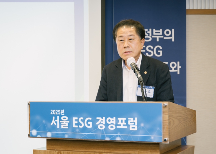 김용호 시의원, '제1회 2025 서울 ESG 경영포럼' 참석 축사, 서울시 정책기조 실현 강조