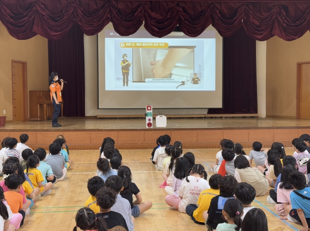 천안서북소방서, 노후 아파트 인근 학교 긴급 안전교육