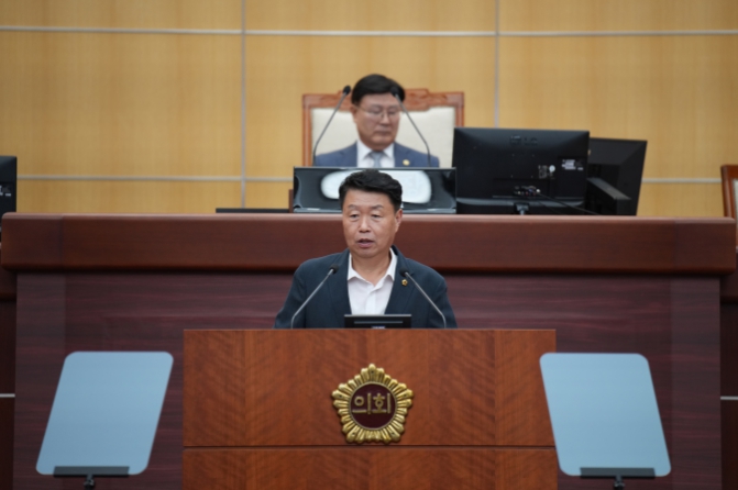 전북특별자치도의회 김동구 의원, 특수목적선 선진화 단지는 선택이 아닌 필수