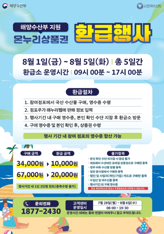 청주시 “농수산물시장‧육거리시장서 수산물 30% 할인 받으세요”