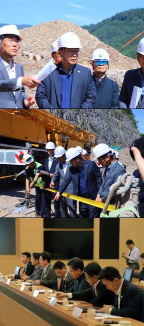 안호영 국회 환경노동위원장, 포스코이앤씨 사망사고 현장점검 및 포스코그룹 긴급 간담회