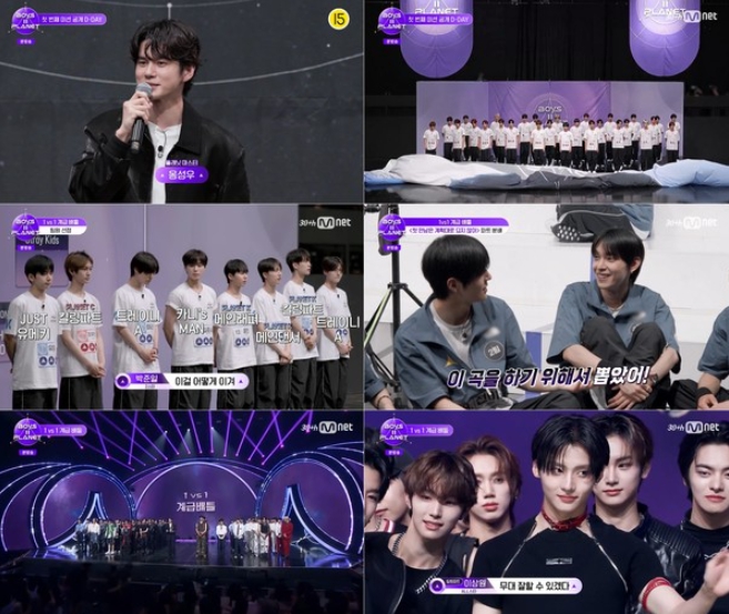 Mnet '보이즈 2 플래닛' 동방신기-스트레이키즈-에스파-제로베이스원-투어스 대표 곡으로 치열한 1차 미션 시작…역전의 주인공은 누구?
