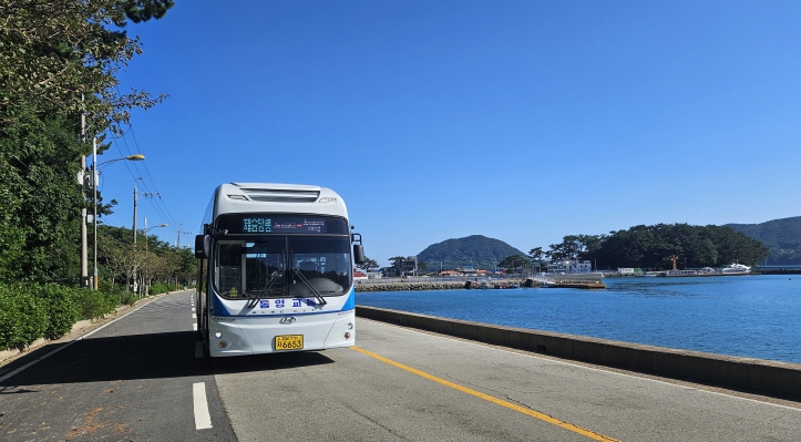 통영 한산도에도 전기버스가 달립니다! 