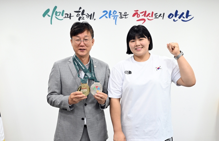 여자유도 새역사 안산시청 소속 김하윤 선수, 금빛 영광 나눠