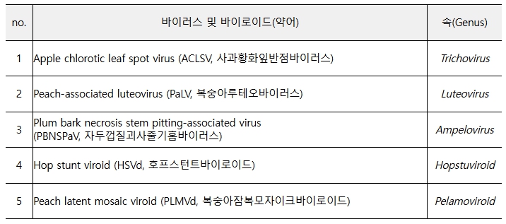 농림축산식품부, 검사 한 번으로 복숭아 병 5개 찾아내