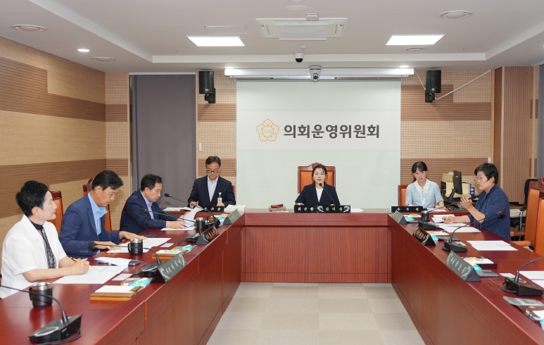 아산시의회, 임시회 폐회 중 제3차 의회운영위원회 개회