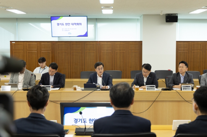 경기도 김동연지사, 돈(지원), 기왕 쓸 거면 빨리 쓰는 게 좋아, 적극행정으로 호우피해 복구·지원 신속하게 추진 강조