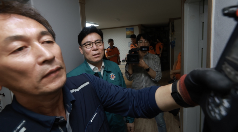 충북도·시군 및 소방서 합동 도내 노후아파트 전수조사 실시