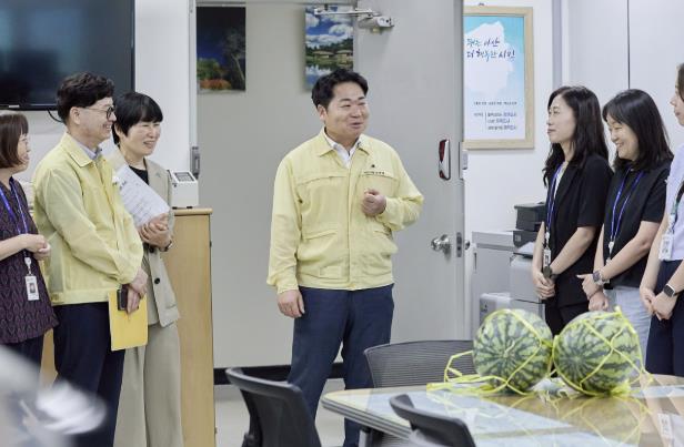 오세현 아산시장, 수해피해 대응에 헌신한 전 직원 격려
