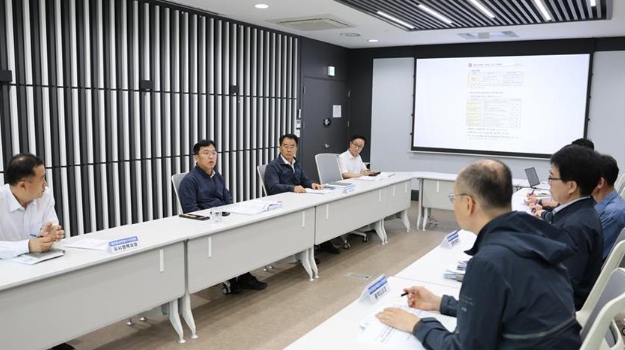 강주엽 행복청장, 중대재해처벌법 의무이행사항 점검
