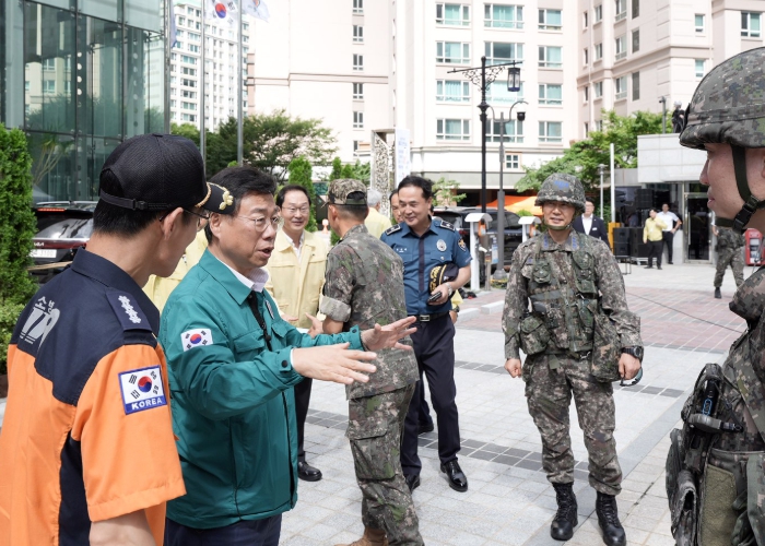 신상진 성남시장, 국가중요시설 테러 대비 통합대응훈련 참관 및 훈련 참여자 격려