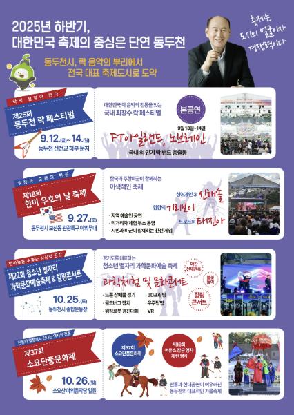 [기획]"2025년 하반기, 대한민국 축제의 중심은 단연 동두천"