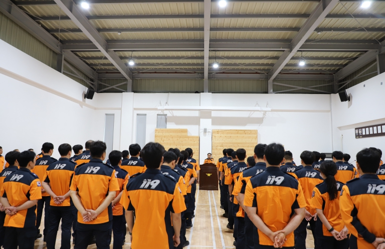 진도소방서, 2025년 을지연습 비상소집훈련 실시