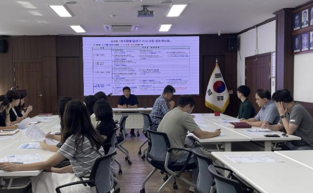 아산시 둔포면, '호우 특보 시 초동대처 매뉴얼' 직원 교육 실시