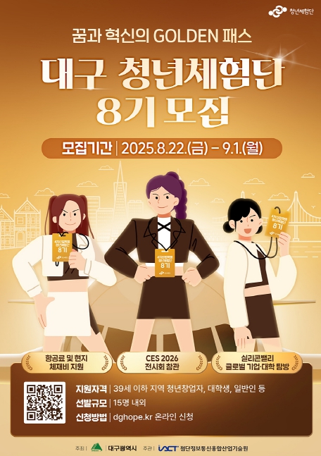 미래 혁신 이끌 대구 청년, 글로벌 혁신 현장으로!