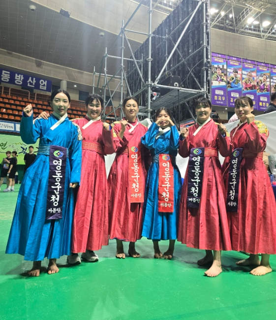영동군 선수단, 제17회 구례전국여자천하장사 및 대학장사씨름대회에서 값진 성과