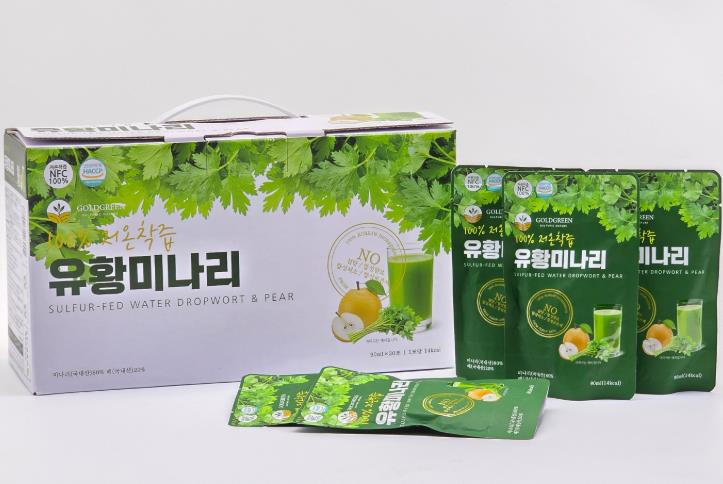 전남농업기술원, 저온착즙 ‘유황미나리 주스’ 개발