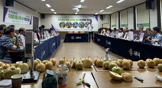 나주시장 인증 품질보증배로 나주배 명성 되살린다