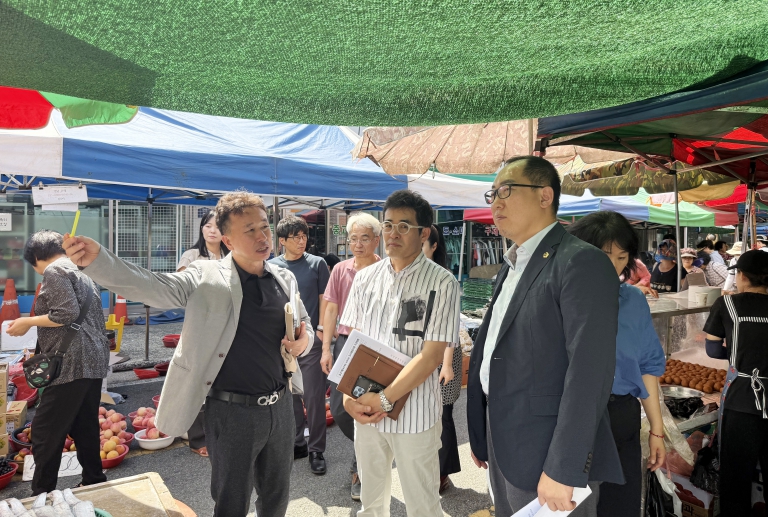 손근호 울산시의원, 농소1동 도시재생사업 현장 방문