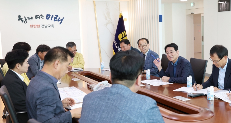강진원 강진군수, 전남도교육감 면담 현안사업 건의