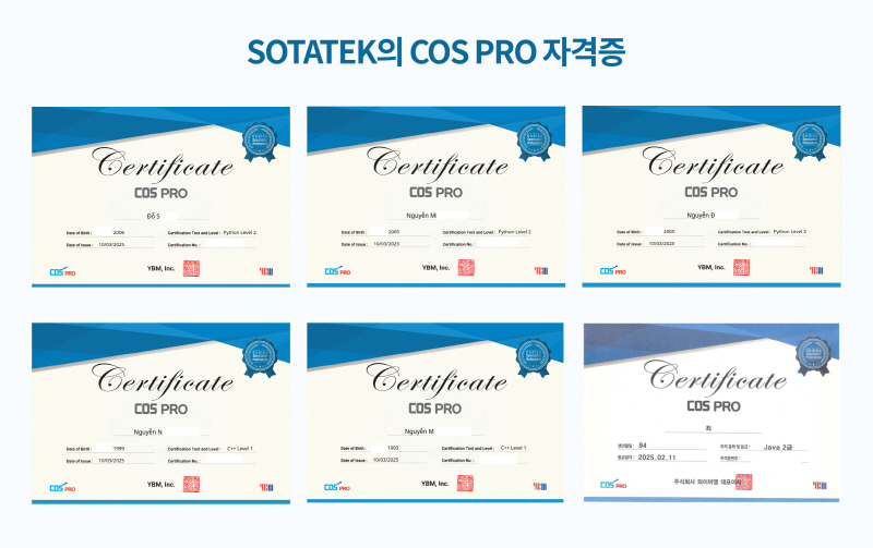 소타텍(SotaTek), 한국 코딩 기준 적용 – 베트남과 한국 인재 품질 입증