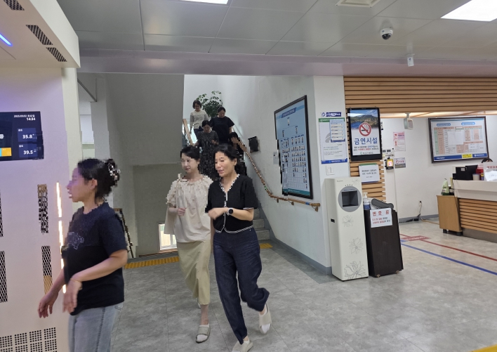 화순군보건소, 화재 발생 대비한 자체 소방 훈련 실시