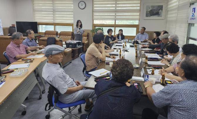 수원시 영통구 광교1동, 경로당협의회 9월 간담회 개최