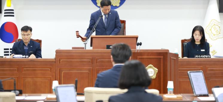 장성군의회, 제371회 임시회 개회
